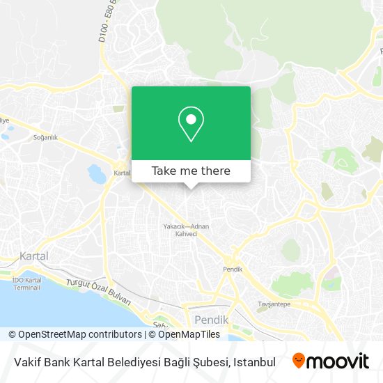 Vakif Bank Kartal Belediyesi Bağli Şubesi map