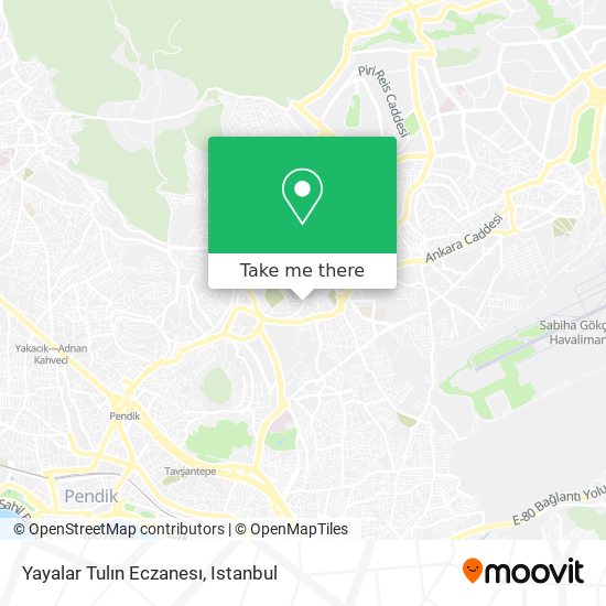 Yayalar Tulın Eczanesı map