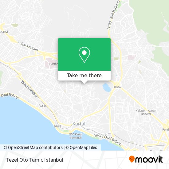 Tezel Oto Tamir map