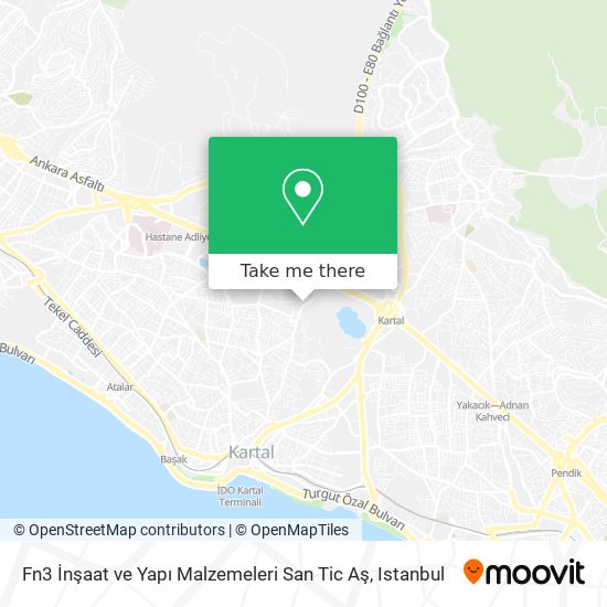 Fn3 İnşaat ve Yapı Malzemeleri San Tic Aş map