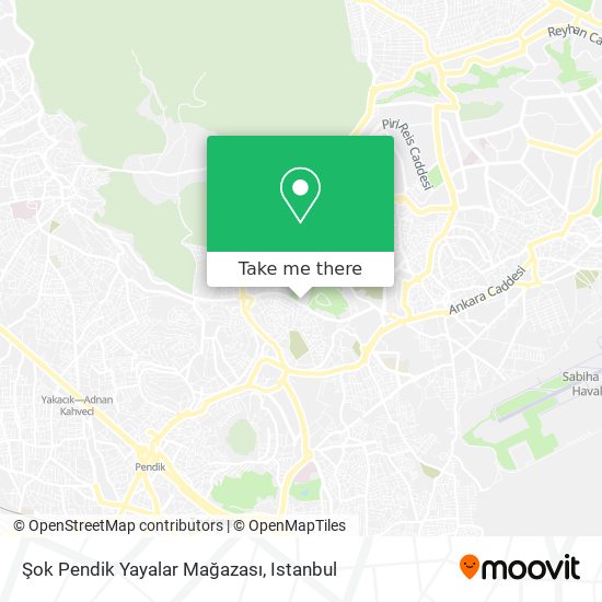 Şok Pendik Yayalar Mağazası map