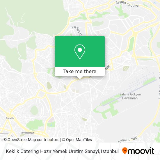 Keklik Catering Hazır Yemek Üretim Sanayi map