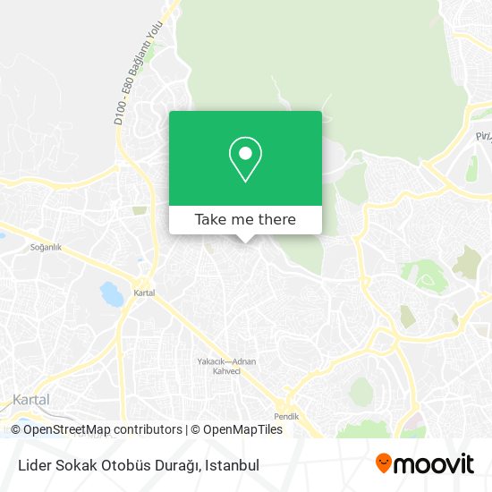 Lider Sokak Otobüs Durağı map