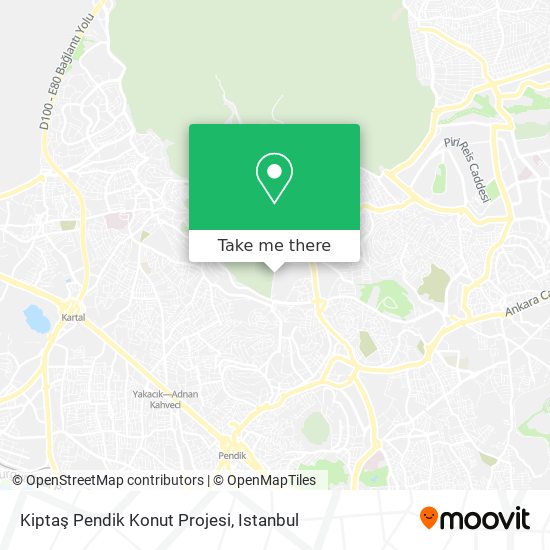 Kiptaş Pendik Konut Projesi map