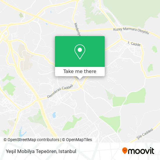 Yeşil Mobilya Tepeören map