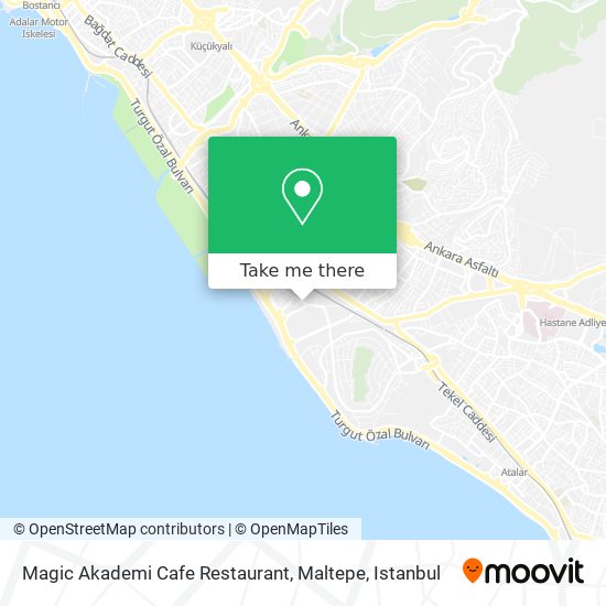 Magic Akademi Cafe Restaurant, Maltepe map
