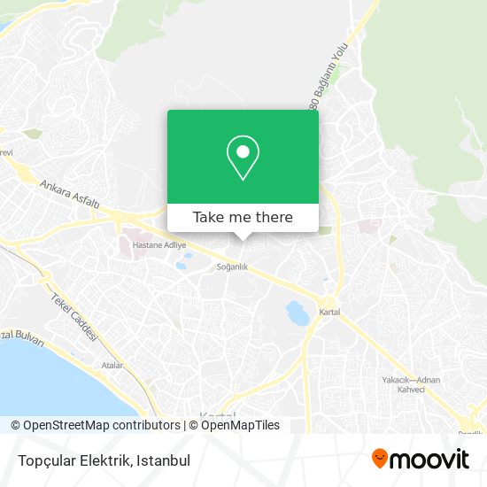 Topçular Elektrik map