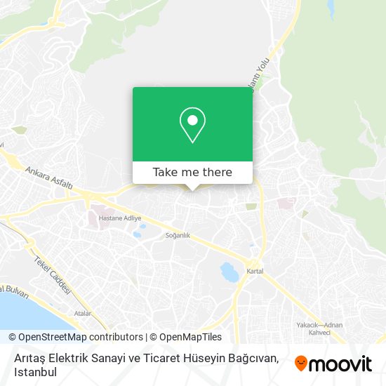 Arıtaş Elektrik Sanayi ve Ticaret Hüseyin Bağcıvan map