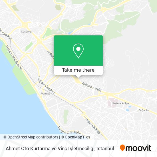 Ahmet Oto Kurtarma ve Vinç Işletmeciliğı map