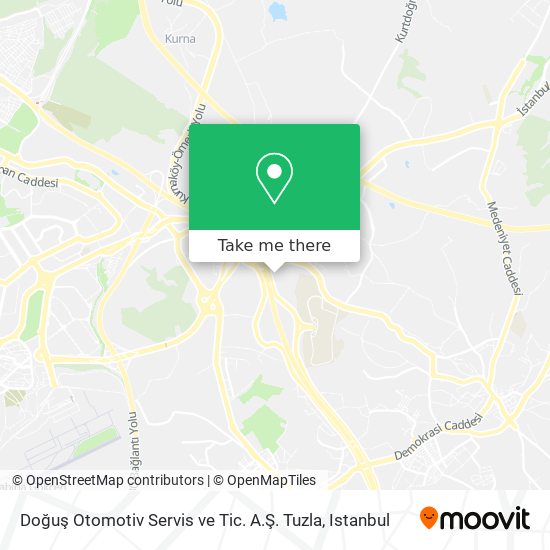 Doğuş Otomotiv Servis ve Tic. A.Ş. Tuzla map