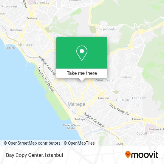 Bay Copy Center map