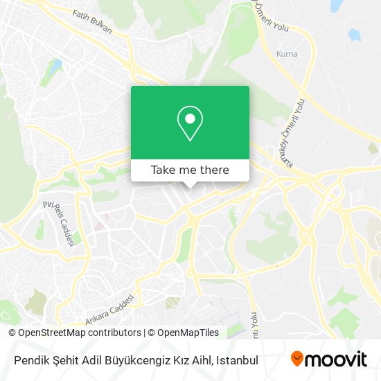 Pendik Şehit Adil Büyükcengiz Kız Aihl map