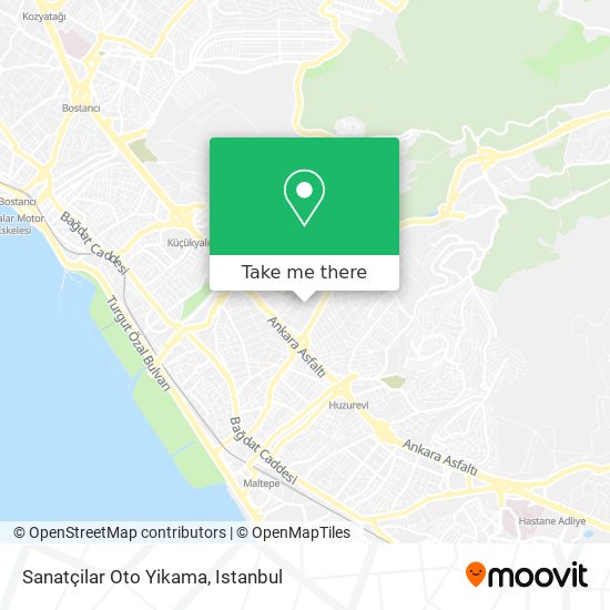 Sanatçilar Oto Yikama map