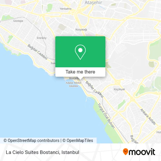 La Cielo Suites Bostanci map