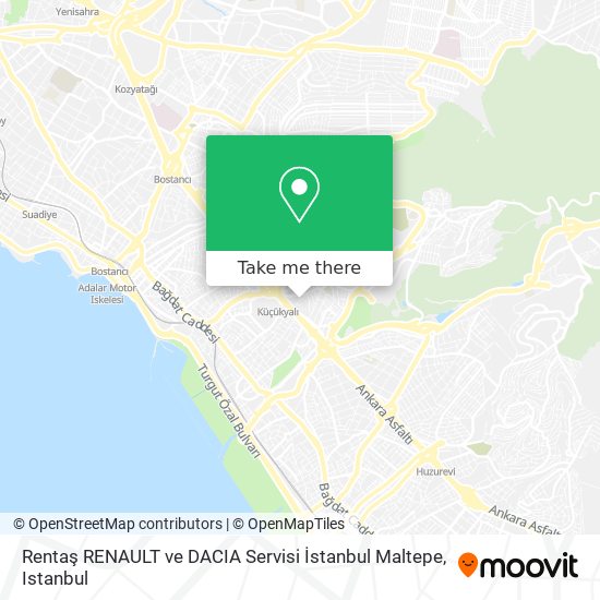 Rentaş RENAULT ve DACIA Servisi İstanbul Maltepe map