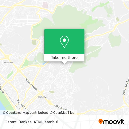 Garanti Bankası ATM map