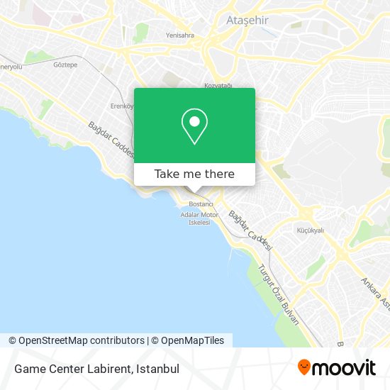 Game Center Labirent map