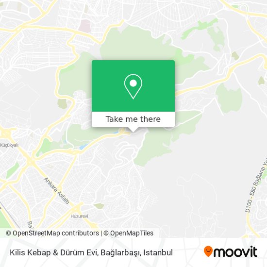 Kilis Kebap & Dürüm Evi, Bağlarbaşı map