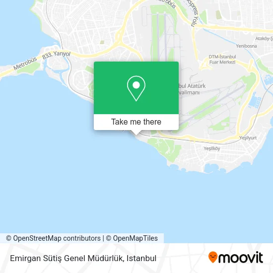 Emirgan Sütiş Genel Müdürlük map