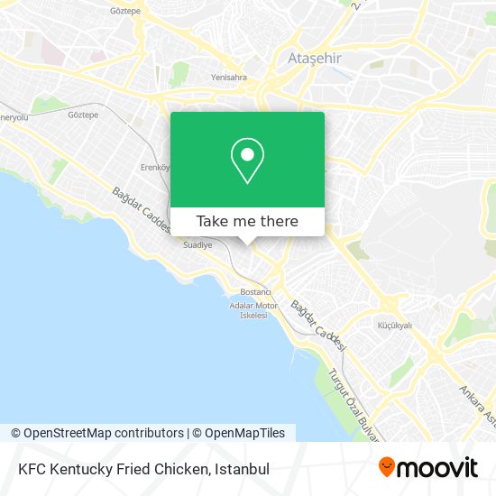 KFC Kentucky Fried Chicken map