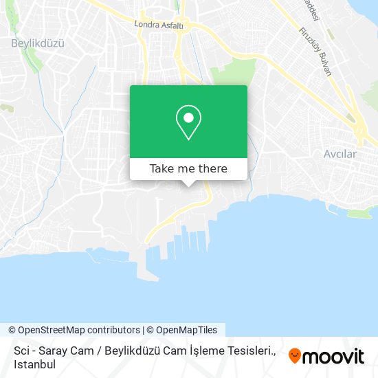 Sci - Saray Cam / Beylikdüzü Cam İşleme Tesisleri. map