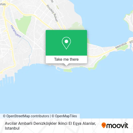 Avcilar Ambarli Denizköşkler Ikinci El Eşya Alanlar map