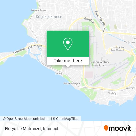 Florya Le Matmazel map