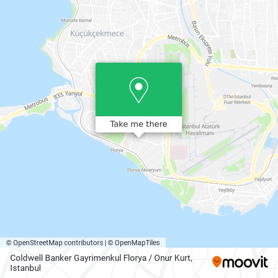 Coldwell Banker Gayrimenkul Florya / Onur Kurt map