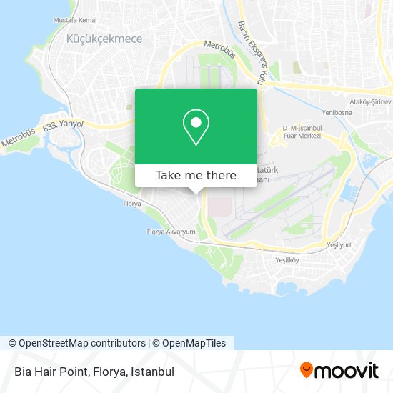 Bia Hair Point, Florya map