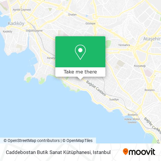 Caddebostan Butik Sanat Kütüphanesi map
