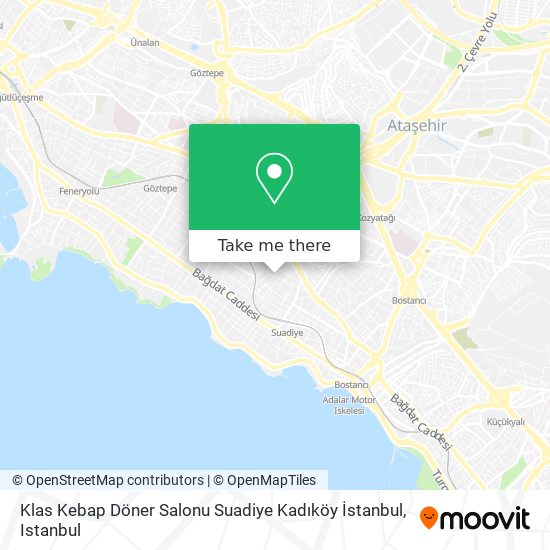 Klas Kebap Döner Salonu Suadiye Kadıköy İstanbul map