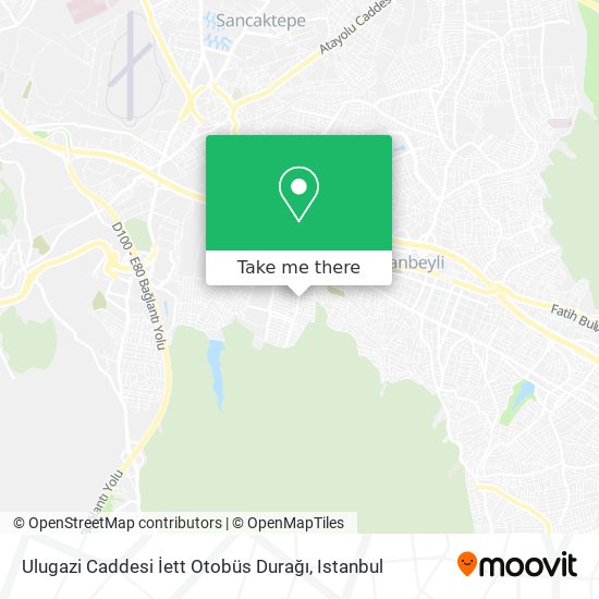 Ulugazi Caddesi İett Otobüs Durağı map