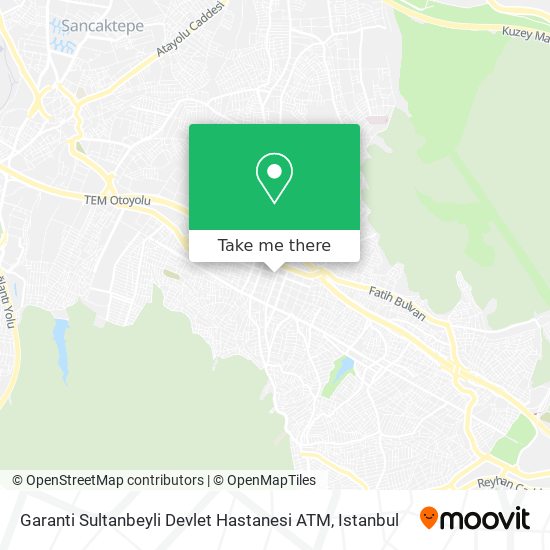 Garanti Sultanbeyli Devlet Hastanesi ATM map