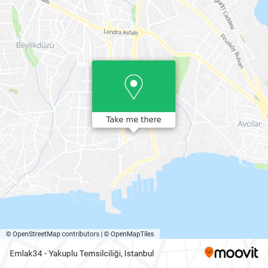 Emlak34 - Yakuplu Temsilciliği map