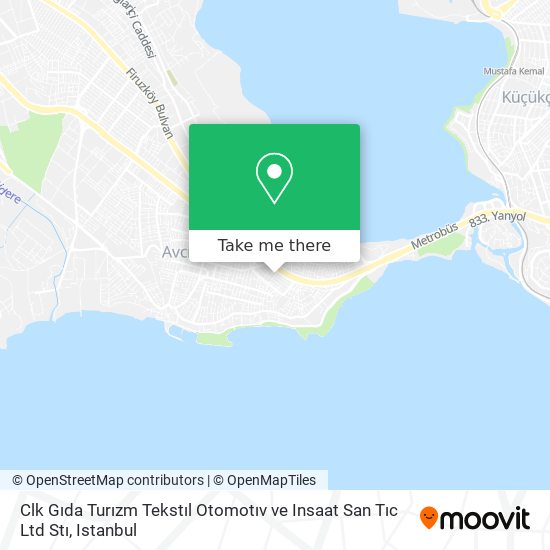 Clk Gıda Turızm Tekstıl Otomotıv ve Insaat San Tıc Ltd Stı map