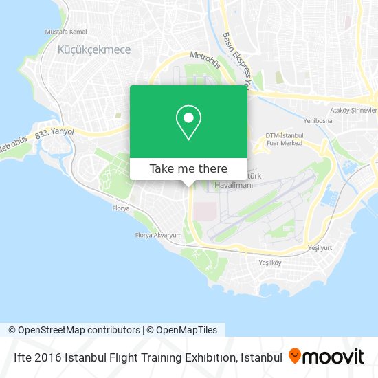 Ifte 2016 Istanbul Flıght Traınıng Exhıbıtıon map