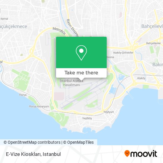 E-Vize Kioskları map