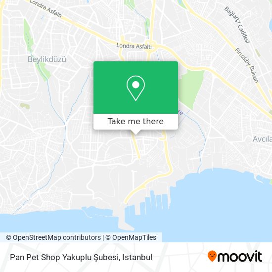 Pan Pet Shop Yakuplu Şubesi map