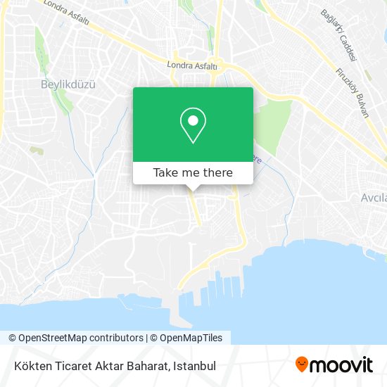Kökten Ticaret Aktar Baharat map