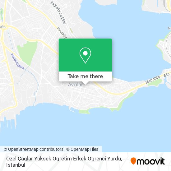 Özel Çağlar Yüksek Öğretim Erkek Öğrenci Yurdu map