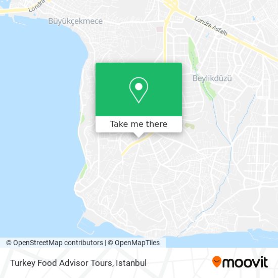 Turkey Food Advisor Tours map