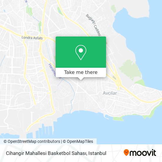 Cihangir Mahallesi Basketbol Sahası map