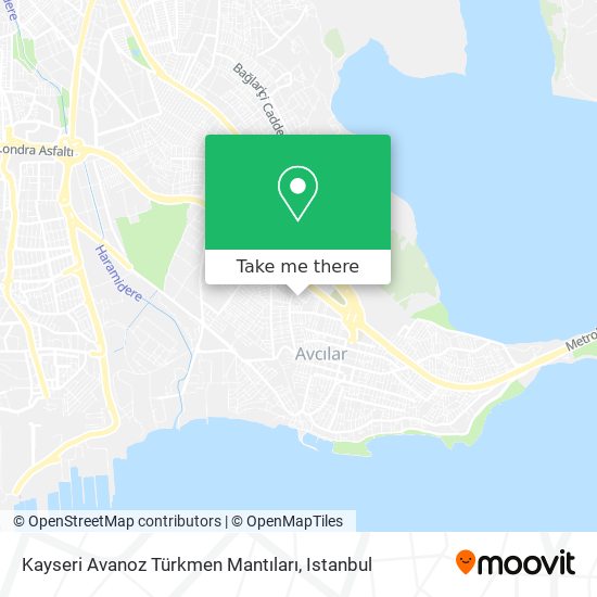 Kayseri Avanoz Türkmen Mantıları map