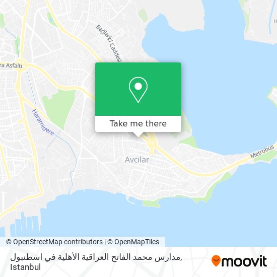 مدارس محمد الفاتح العراقية الأهلية في اسطنبول map