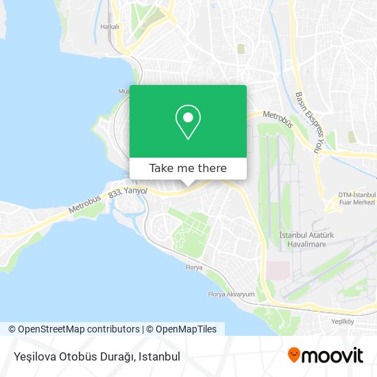 Yeşilova Otobüs Durağı map