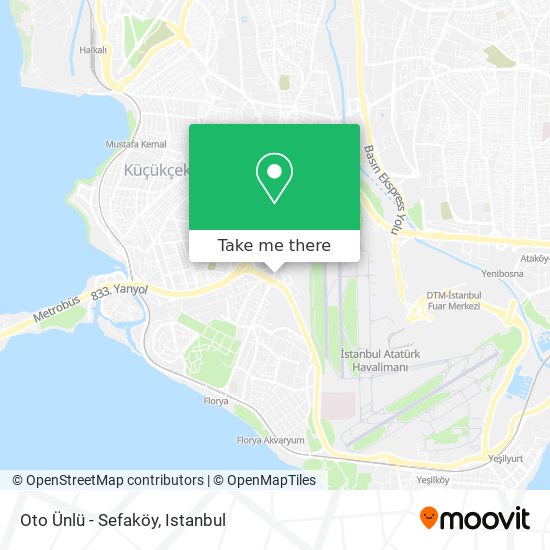 Oto Ünlü - Sefaköy map