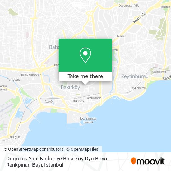 Doğruluk Yapı Nalburiye Bakırköy Dyo Boya Renkpinari Bayi map