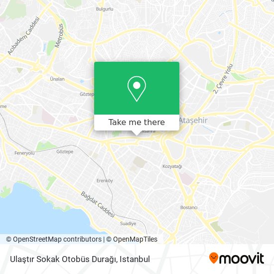 Ulaştır Sokak Otobüs Durağı map