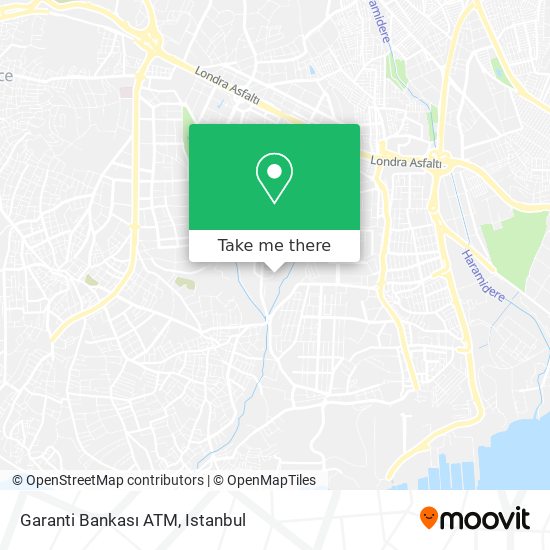 Garanti Bankası ATM map