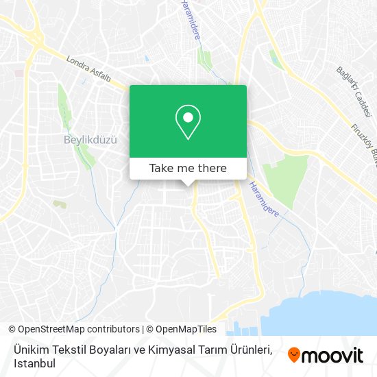 Ünikim Tekstil Boyaları ve Kimyasal Tarım Ürünleri map